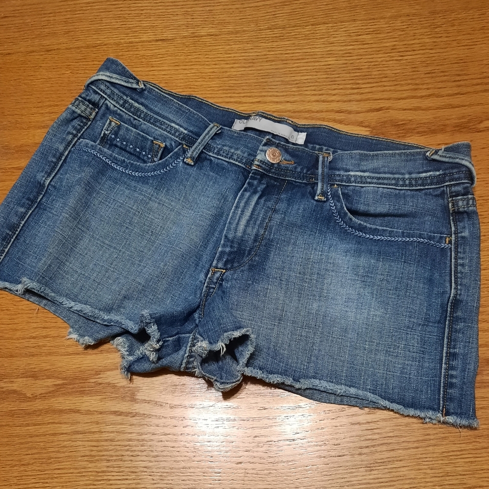 Old Navy Size 8 Blue Denim Cutoff Shorts
